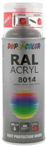 Dupli-Color 350573 RAL-Acryl-Spray 8014, 400 ml, Sepiabraun Glanz