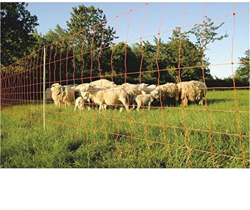 Göbel Weidezaun Elektrozaun Euro Netz Extra Jumbo 25m lang 90cm hoch 9 Pfähle Doppelspitze