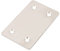 sourcingmap Metal Rectangle 4 Holes Flat Mending Repair Plate Bracket Fastener Connector