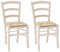 Fashion Commerce 02-fc310bi Juego de sillas, Madera, Blanco, 42 x 43 x 88 cm, 2 Unidad