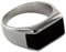 Massiver Herrenring Onyx 925 Sterling Silber (60 (19.1))