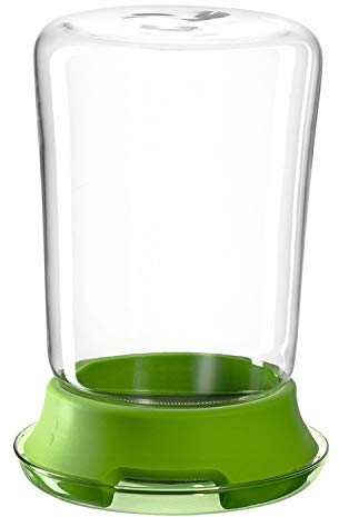 montana :kitchen Sprossenglas, 2-tlg. Set, Durchmesser 12,7cm, Glas, Edelstahl und Silikon, 057213