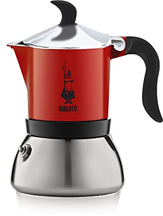 Bialetti CAFFET.FIAMMETTA 3TZ RED IND, 3 Cups Induction