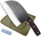 KNIFAST Cuchillo de cocina forjado hecho a mano para carnicero serbio cuchillo de chef completo con cuchillo molinillo de piedra