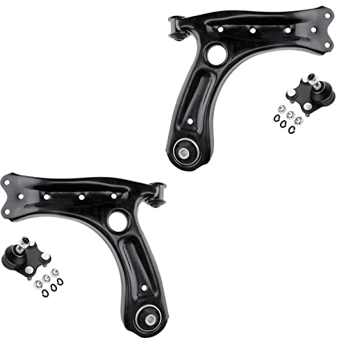2x Querlenker 2x Traggelenk Vorderachse für Seat Cordoba 6L2 Ibiza III 6L1 für Skoda Fabia II 542 545 Roomster 5J + Praktik für VW Polo 9N_ + Stufenheck 9A4
