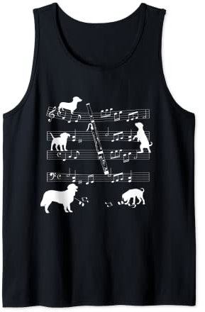 Fagott Spieler Hund für Fagottist Hunde und Fagott Tank Top