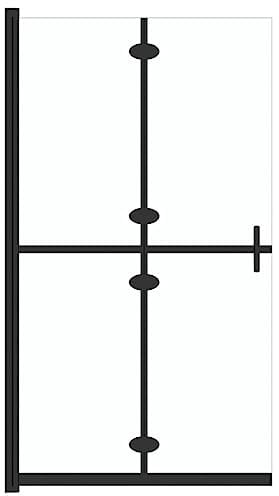 vidaXL Paroi de Douche Pliable Cloison de Baignoire Accessoire de Salle de Bain Cloison de Douche Maison Intérieur Verre ESG Transparent 70x190 cm