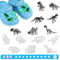 15PCS, Glowing Shoe Charms for Shoes with Wristband, Dinosaurs Theme Shoe Decoration Charms Fits Clog Sandals, PVC Shoe Accessories Charms, Lovely CLOG Charms, Party Gift for Boys Girls Kids