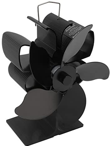 Ventilateur actionné par la Chaleur de Fourneau, Ventilateur de Cheminée de Lame du Noir 80℃ -350℃ 5 pour la Maison