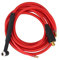 KVSERT WP17F TIG Saldatura Torcia Connettore Rapido Gas-Elettrico Integrato Rosso Cavo 4M 35-50 Euro Connettore 13.12Ft