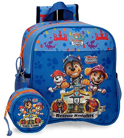 Paw Patrol Patrulla Canina Rescue Knights Mochila Guardería Azul 23x25x10 cms Poliéster 5,75L