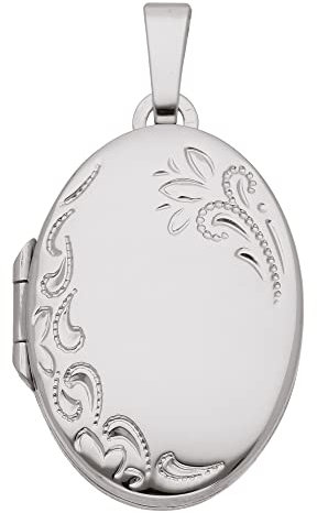 375 Weißgold Medaillon Anhänger