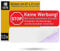 Briefkastenaufkleber Keine Werbung, 12 Stück, 67 x 21 mm, selbstklebende Folie, Briefkastenschild für Innen- und Außenbereich, Keine Werbung Aufkleber für Briefkasten, Hinweisschild Brief Kasten