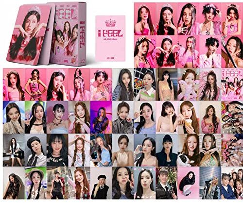 (G) I-DLE Lomo Fotokarten, 55 Stück (G) I-DLE I FEEL Neues Fotoalbum (G) I-DLE Mini Lomo Karten, Geschenk für Fans (Queen)