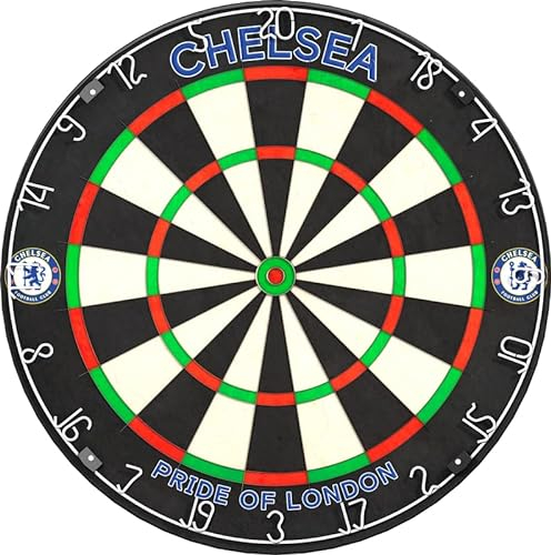 FOCO Offiziell lizenziertes Chelsea Football Club The Blues FC Professional Dartscheibe, Pride of London, Sisal (DB145)
