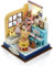Cuteefun DIY Puppenhaus Miniatur, Miniatur Haus Selber Bauen, Kleine Deko Puppen Haus Kit mit Werkzeugen Bastelset für Geburtstag Weihnachten (Musikmoment)