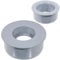 SPARES2GO 110mm Soil Pipe Reducer + 40mm Boss Adaptor Solvent Weld Waste Push Fit Seal Kit (Grey)