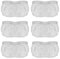 FUBESK 6 Pack Reusable and Washable Mop Sockettes for PAEU0282 for POWERFRESH for Steam Mops Cleaner Accessories Replacement Remove Stain, Microfiber Mop Pad With Scrubbing Strips