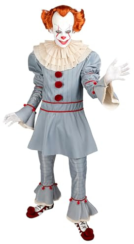 Funidelia Pennywise Kostüm- IT Kapitel 2 für Herren Pennywise, Horrorfilm, Killer clown, Horror - Kostüm für Erwachsene & Verkleidung für Partys, Karneval & Halloween