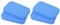 PATIKIL Tischtennis Gummi Pflege Schwamm 4 Pack Ping Paddel Reinigung Schwamm Schläger Reiniger Blau