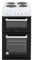 Willow WE50TSW 62L Freestanding Electric Cooker, 50cm Wide Twin Cavity Cooker with Solid 4 Plate Hob, 31L Capacity Grill Cavity, 2 Year Warranty - White