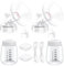 Pump Parts Compatible with Spectra S1/S2/9 Plus, Not Original Accessories, Full Set Replacements Include 24mm Flanges, Valves, Backflow Protectors (Duckbills Included), Tubings and Bottles