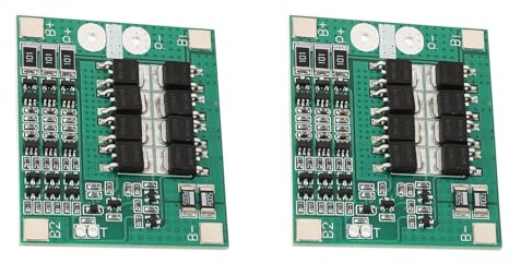 2 Stück 3S 12V 40A Lithium-Batterie-Schutzplatine Leiterplatte mit Balance-Lade- und Überladungs-, Tiefentladungs-, Nullstrom- und Kurzschlussschutz