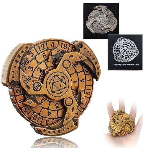 2025 Schatten Roulette Würfelspiel für DND Würfel Set, 7-in-1 Dragon Metallic D&D Würfel mit Geschenketui für Dungeons and Dragon Spiel, RPG Rollenspiel Tischspiel Geschenke (Schwarz Gold)