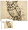 Pencil Drawing Owl Puzzles 520 Pieces Personalized Jigsaw Puzzles Pencil Drawing Owl Photo Puzzle Challenging Picture Puzzle for Adults Personaliz Jigsaw with Storage Bag (20.5 X 15)