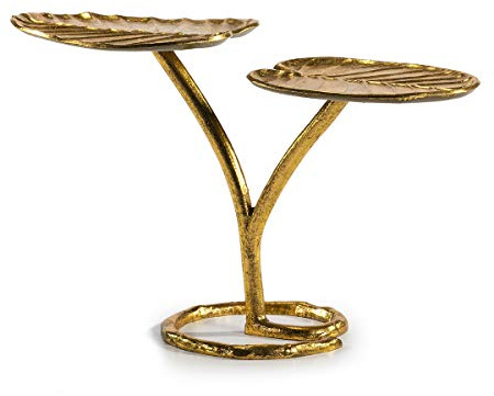 MESA AUXILIAR 75X34X47 METAL DORADO