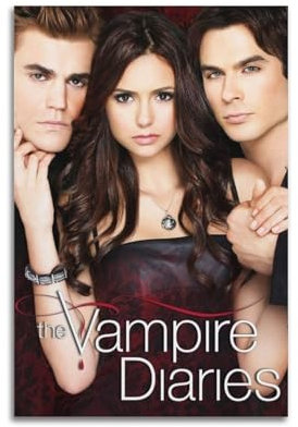 The Vampire Diaries Filmdekoration, bildliche Leinwanddekoration, klassisches Filmposter, ästhetische Dekoration, 20 x 30 cm, ungerahmt, 7