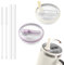 Stanley 40 oz Quencher Tumbler with Flip Straw Lid - Leak-Proof, Cream White + Purple