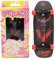 SPITBOARDS 34mm Fingerboard Oldschool Cruiser Pro Complete Setup, Pre-Assembled 5-Layer Wood, Pro Trucks, Soft Urethane 60D Bearing Wheels, Real-Wear Graphics, Lasered Foam Tape 'Black Knight'