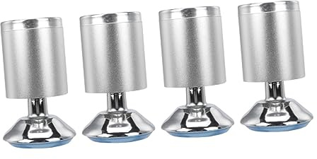Angoily 4piezas Patas para Mesa Ajustables Patas Redondas Aluminio para Muebles Hogar