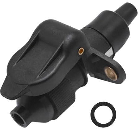 JUUDDENPARTS Prise de remorque à 2 broches et prise de remorque à 2 broches, connecteurs étanches 12 V à 2 broches, remplacement pour camion, tracteur, remorque, caravane, camping-car