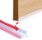 Joint d'étanchéité pour plinthe de cuisine, en caoutchouc de silicone, haute élasticité, pour plinthe de cuisine, épaisseur du bois de 15, 16 et 17 mm, très étanche à la poussière (transparent, 5 m)