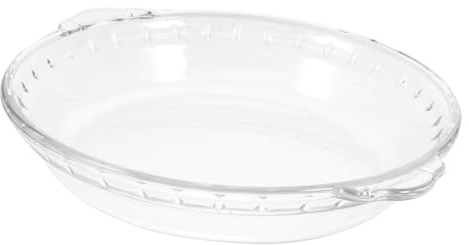 UKCOCO Piatto Teglia in Vetro Trasparente Resistente al Calore per Forno Torte Quiche e Arrosti Uso Cucina