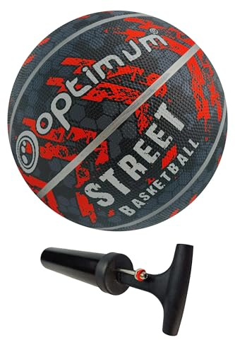Optimum Street Basketball - Durable Korean Rubber with All-Weather Grip for Versatile Indoor/Outdoor Play - Sizes 7 & Mini for All Ages
