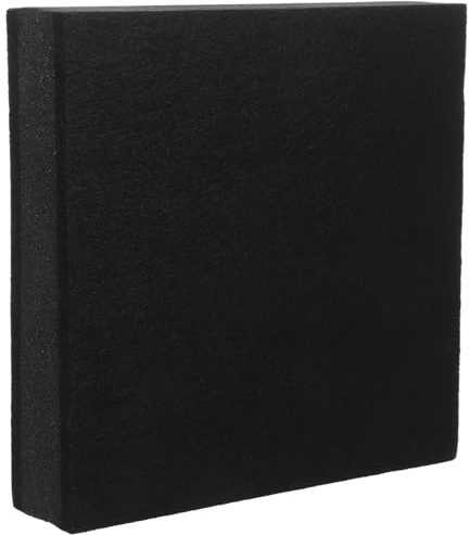 Subwoofer Isolation Pad Noise Reducing Background Mat Black | Rubber Plastic Build, Room and Recording Use, Sturdy Surface for Floor Equipment