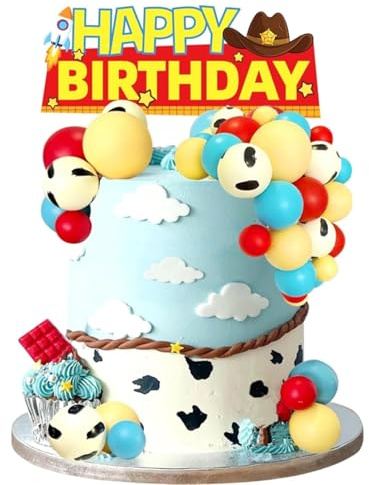 38 Toy Cake Decorations Cartoon-Themed Birthday Party Children's Birthday Decorations Animated Cake Toppers Party Supplies for Boys and Girls