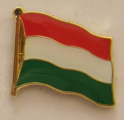 Buddel-Bini Versand Pin Anstecker Flagge Fahne Ungarn Nationalflagge Flaggenpin Badge Button Flaggen Clip Anstecknadel