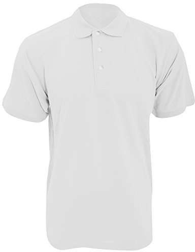 Kustom Kit Workwear Mens Short Sleeve Polo Shirt (4XL) (White)