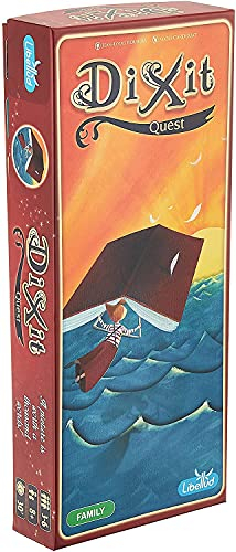 Libellud, Dixit Expansion 2: Quest, Board Game, Ages 8+, 3 to 8 Players, 30 Minutes Playing Time