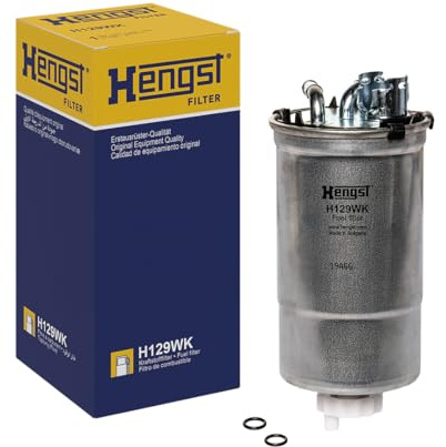 HENGST - Kraftstofffilter H129WK - Hochwertiger Kraftstoff-Leitungsfilter für KFZ - Entfernt Staub und Schmutz aus Otto- oder Dieselmotoren - Schützt das Einspritzsystem
