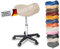 Sattelhocker mit Rollen Sattelstuhl ergonomisch - Rollhocker Drehhocker Arbeitshocker Bürostuhl mit Sattelsitz - Hocker höhenverstellbar in vielen Farben - vorbeugend gegen Rückenschmerzen (Beige)