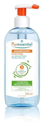 Puressentiel - Assainissant - Gel Antibactérien aux 3 Huiles Essentielles - Elimine 99,9% des bactéries et des virus - 250 ml