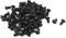 sourcing map 100x Tornillos de cabeza cilíndrica con hexágono interior Negro M4 x 8mm 0,7mm Eje de Paso acero de aleación