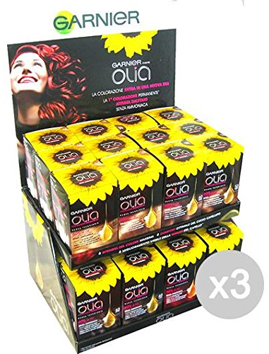 3er Set OLIA Color 8.0 Hellblond Farbe und Farbe für Haare