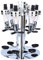 SOULONG Rotating Bar Butler, Optics for Spirits Wall Mounted 6-Bottle Bracket Optical Water Dispenser Beverage Wine Pipe Optic Stand Home Housekeeper Wall Hanging Bottle Opener 24×24×54 cm