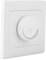 AC 250V 100W 86x86mm/33,86pouce x 33,86pouce, bouton de panneau de mur blanc de commutateur de commande de vitesse de ventilateur de plafond